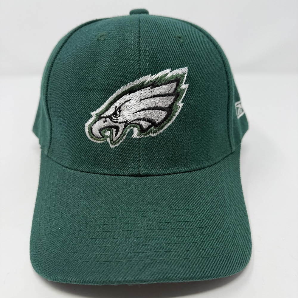 Philadelphia Eagles Hat Cap Strap Back Mens Kelly Green NFL Football Reebok